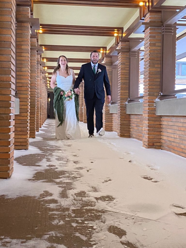Wedding nick and lauren on pergola laughing Couple laughing on pergola