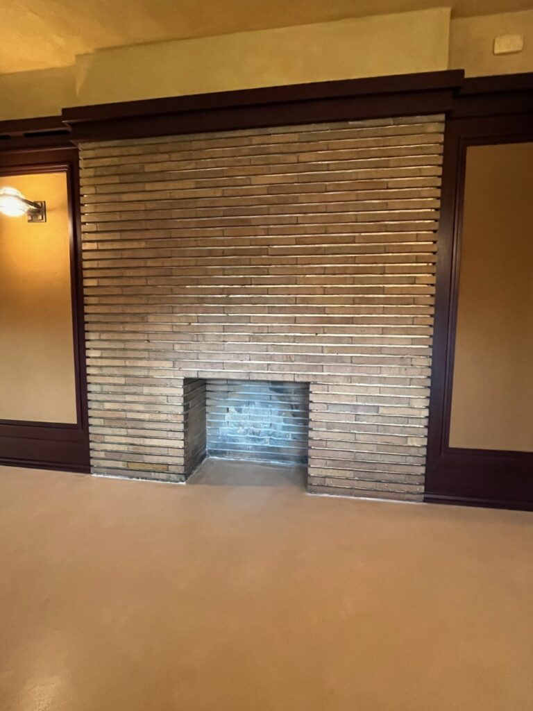 Guest suite fireplace